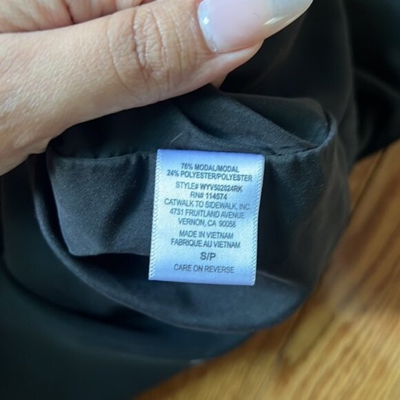 EUC Anthropologie Ro & De Black Sleeveless Blouse Small - Picture 9 of 9